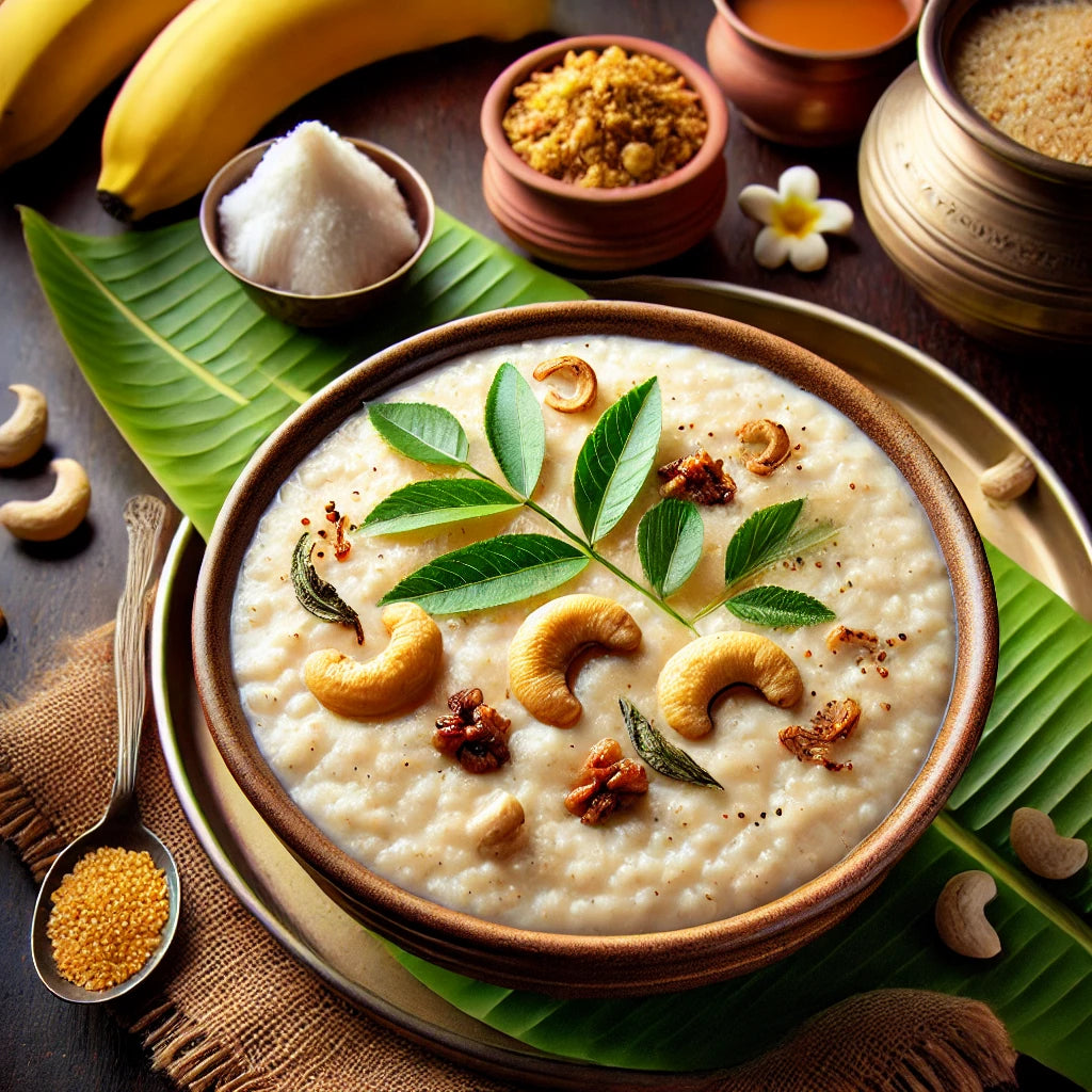 Millet Pongal (Foxtail, Kodo, Barnyard or Little Millet)